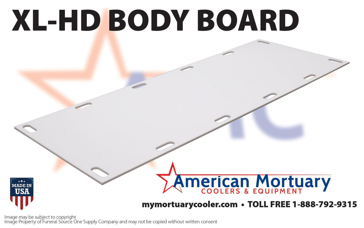 High-Impact XL Mortuary Board: Oversized for Efficient Body Handling & Storage