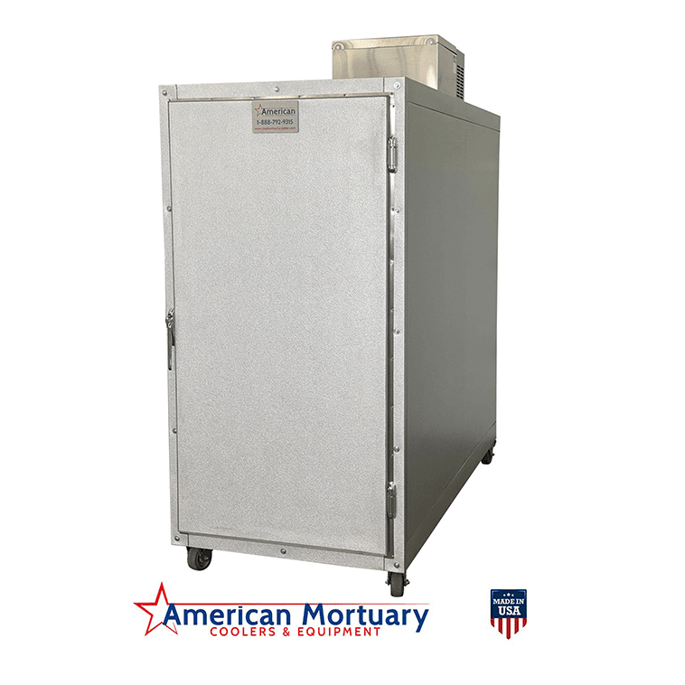 4 Body Upright Mortuary Cooler 4BX | American Made Storage