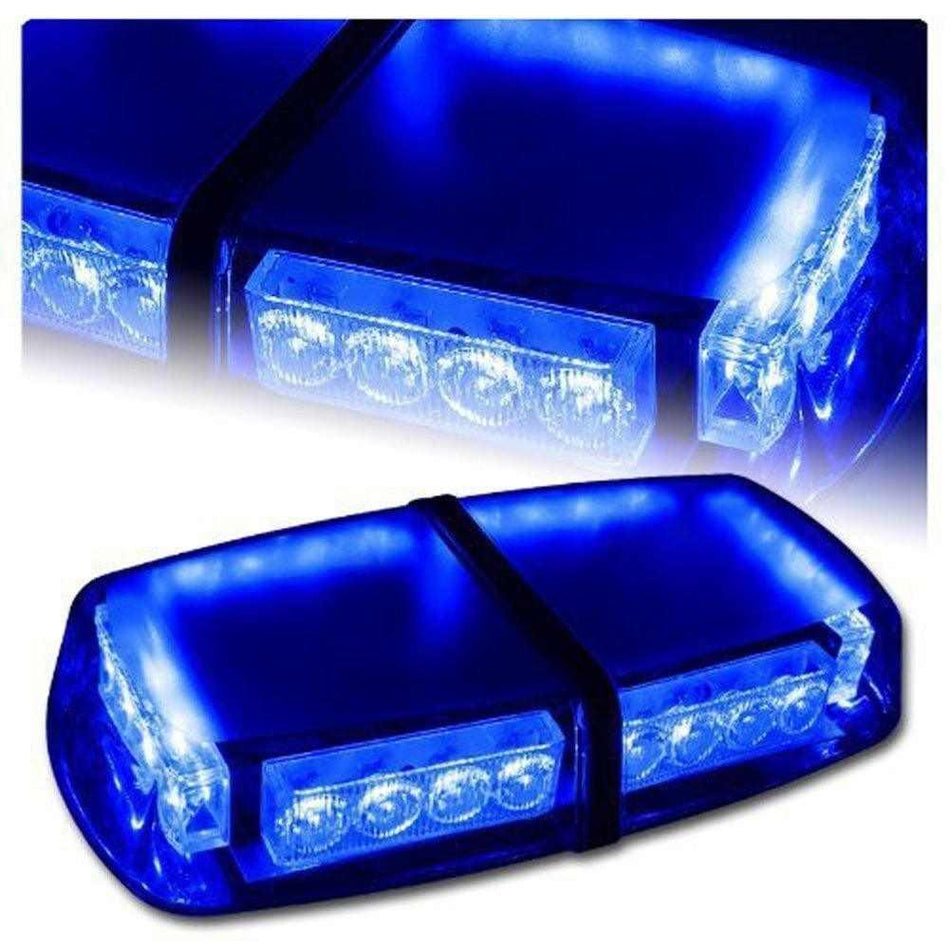 Economy LED Light Bar Blue Lights 11.8"