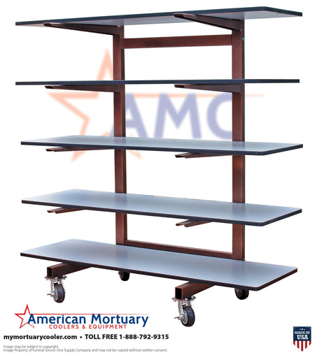 Affordable Cadaver Storage | 5 Tier Cantilever Rack | Funeral Equipment Sale