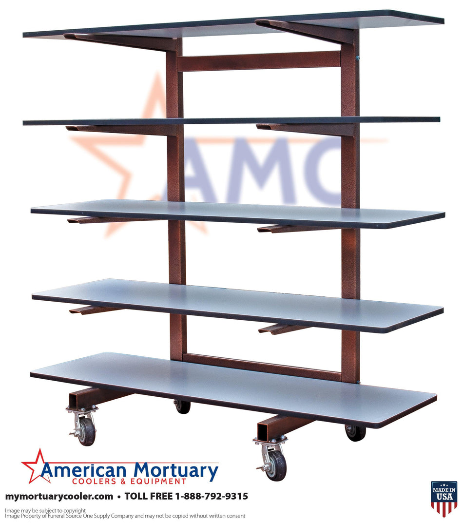 Affordable Cadaver Storage | 5 Tier Cantilever Rack | Funeral Equipment Sale