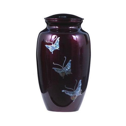 Urn Hand Crafted Butterflies