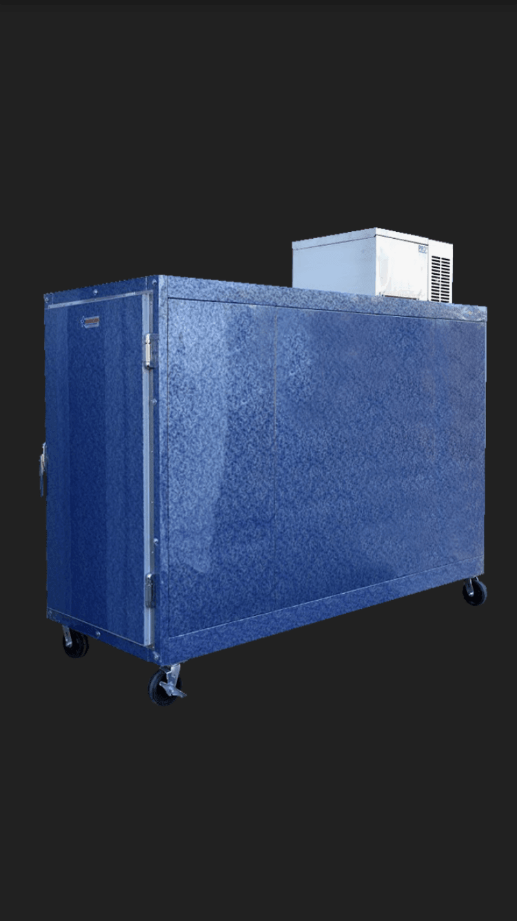 3 Body Oversized Mortuary Freezer - AMC Model #3BX-F - American Mortuary Coolers Powered by Funeral Source One Supply Company 