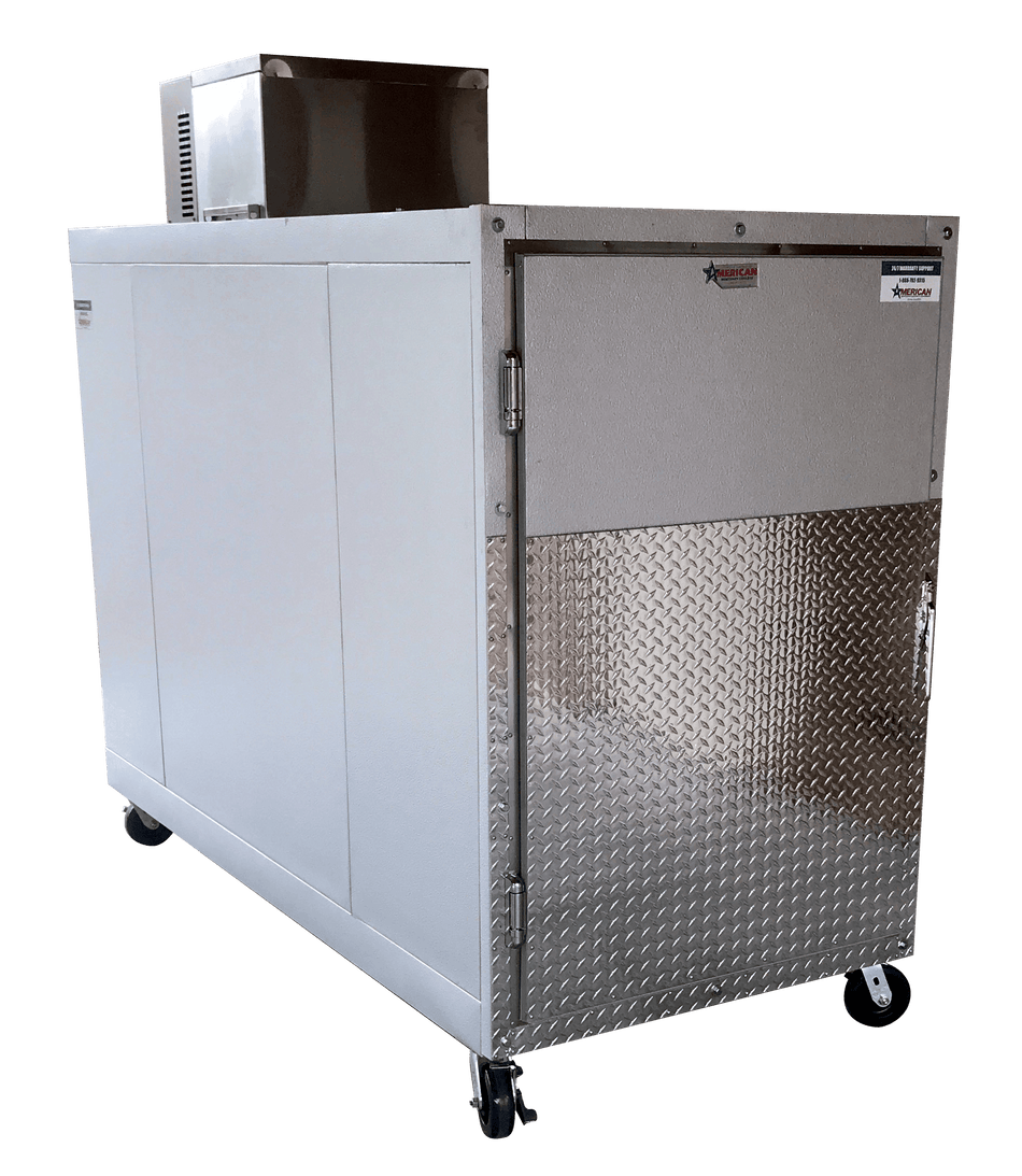 3 Body Oversized Mortuary Freezer - AMC Model #3BX-F - American Mortuary Coolers Powered by Funeral Source One Supply Company 